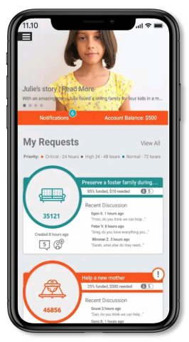 CarePortal Responder App - mockup